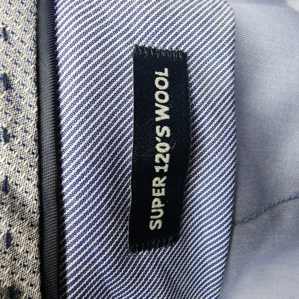 Beecroft & Bull Pants Mens 38 Brown Super 120s Wool Pleated Cuffed Comfort EZE - Picture 3 of 11